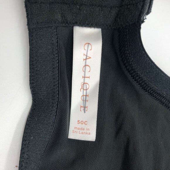 Cacique Black Full Coverage Lightly Lined Bra 50C - Picture 3 of 4